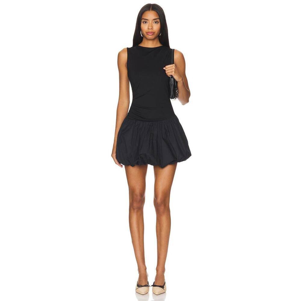 SNDYS Maya Bubble Dress in Black
